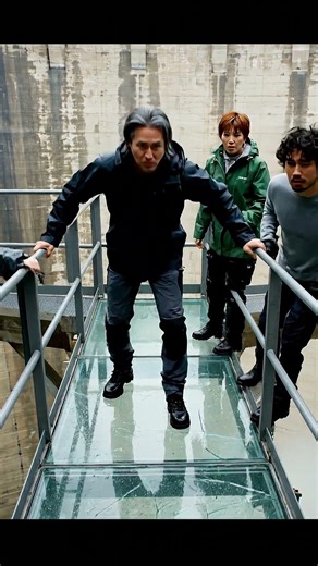 “One Final Hit… and the Glass Floor Completely Collapses 😱” #glassfloor #fearofheights #prank