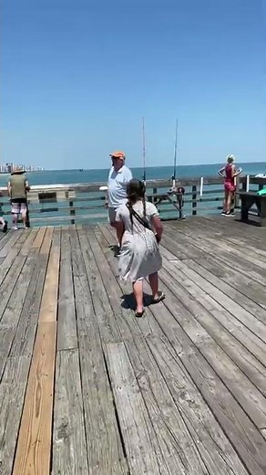 Fishing on the Pier! Myrtle Beach State Park!