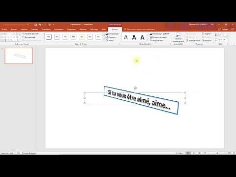Améliorer sa ZONE DE TEXTE : effets, cadre, alignement... (Cours Office Powerpoint)