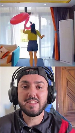 Is she going to fall into the pool? 😬 #music #quyshorts #react #viral