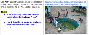 San Pedro Prison: Children play at a pool inside the prison. Cl... | Filo