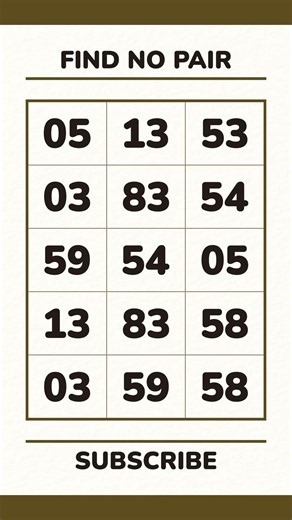 Find the Unpaired Number | Number Puzzle 9️⃣9️⃣
