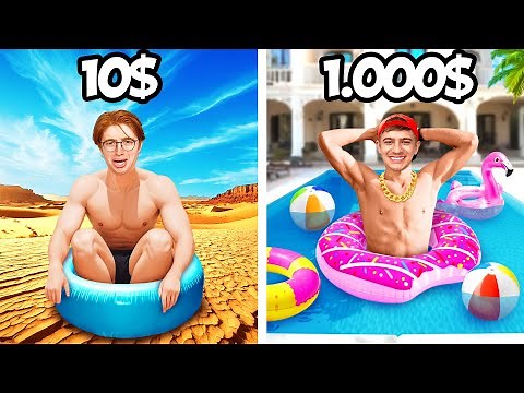 $10 vs $1000 Fêtes à la piscine! *DÉFI BUDGÉTAIRE*