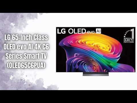 LG OLED65C6PUA OLED evo C6 65" 4K Smart TV | 165Hz Gaming, Perfect Black & Dolby Atmos!