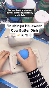 5.2K views · 10K reactions | ️️杻 Halloween cow butter dishes are a strange thing to exist, but here it is anyway!  #sunroom_ceramics #slipcast #slipcastceramics #halloween #ceramics | Sunroom Ceramics | Facebook