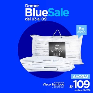 63 reactions · 3 comments | Llévate una almohada Drimer VISCO BAMBOO, que agregará una sensación de máxima comodidad a tu descanso con un súper precio de S/109  https://bit.ly/3rf2Fcl Accede a S/ 100 de dscto. por compras a partir de S/ 1,299 pagando con tu tarjeta BBVA  Escríbenos a https://wa.me/51940484703 | Drimer | Facebook