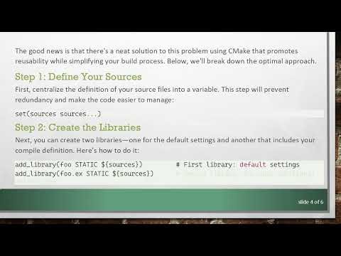 Building a Library Twice with CMake: A Simple Guide to Producing Multiple Artifacts