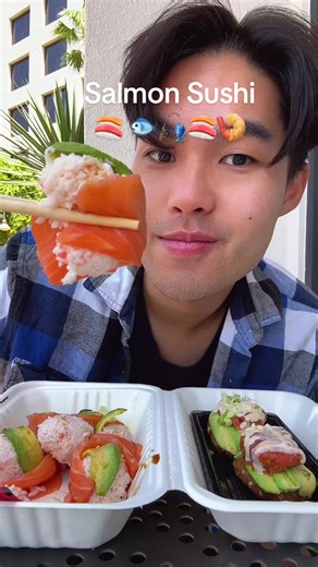 Sushi Salmon Sashimi Mukbang: A Refreshing Experience