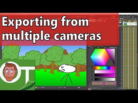 Exporting from multiple cameras - OpenToonz Tutorial
