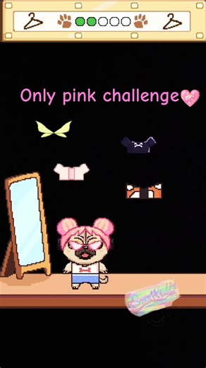 Only pink challenge (comment next colour !!) #shorts #pink #dressup
