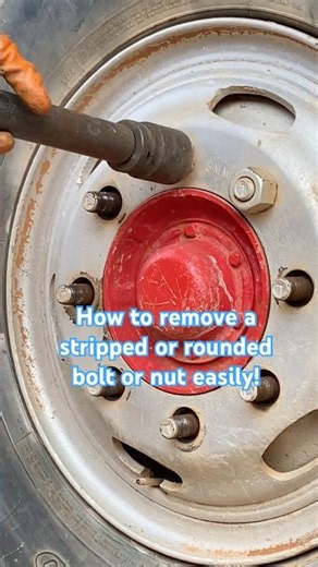How to remove a stripped or rounded bolt or nut easily! #mechanic #shorts