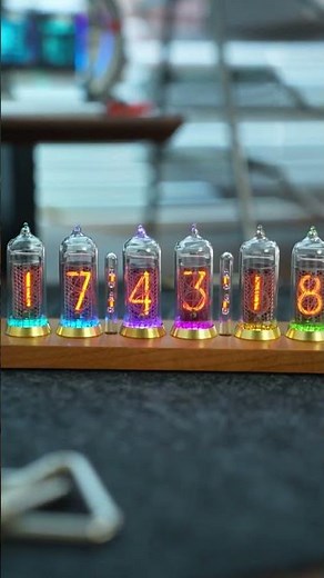 Nixie Tube Clock | smart glow tube clock digital vacuum #nixie #desktopsetup #gadgets #explore