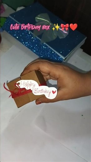 DIY Mini Birthday Surprise Box😍 🎁 | Cute Handmade Gift Idea😁😍🥳 #yt #ytshorts # shorts