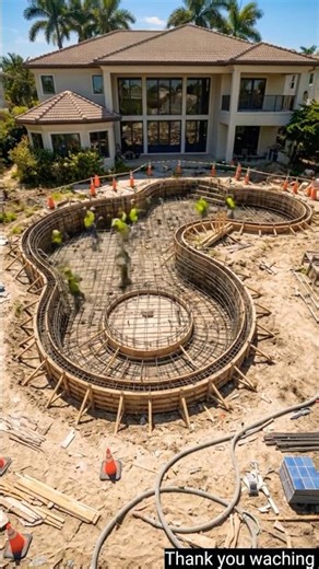 1M Luxury Backyard Pool Build Timelapse | Before & After #satisfying #pooldesign #luxurylifestyle