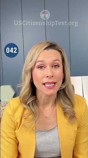 2024 Official USCIS 100 Civics Question 42 | US Citizenship Test civics #n400 #uscitizenshiptest