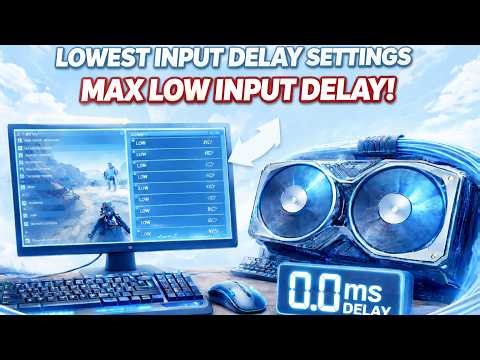LOWEST INPUT DELAY Settings for PC ⚡ Boost FPS + 0ms Delay! (2026)