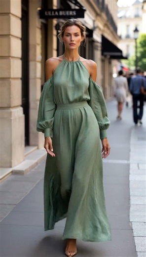 The “Quiet Luxury” Dress Everyone Will Notice #over50style #styleafter50 #fashion #modelover50