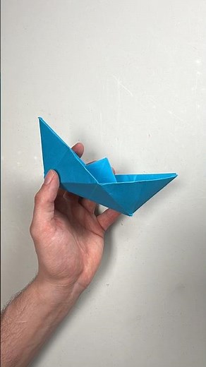 How to Make a Paper BOAT ⛵️ (DIY Tutorial) #papercraft #shortvideo #paper