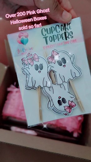 Say Hello to our top selling Halloween Collection! This Pink Ghost is definitely a favorite this Spooky season. #pinkhalloween #spookyseason #pinkghost #cuocaketoppers #piñata #giftboxes #topseller #halloweentok #booday