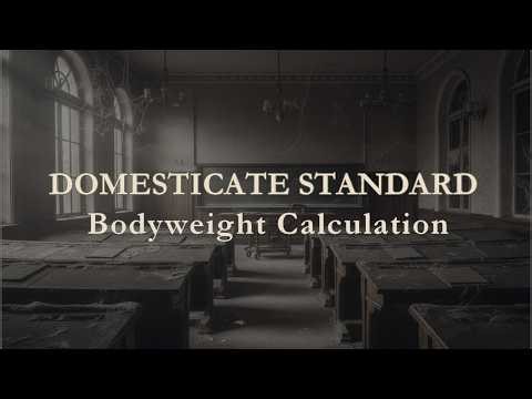 Domesticate Standard Bodyweight Calculation