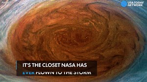 77K views · 31 reactions | NASA's Juno spacecraft gets closer to Jupiter's iconic storm than ever before. | USA TODAY Video | Facebook