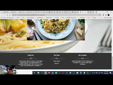 Creating contact page - Adobe Dreamweaver CC