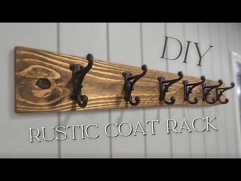 DIY Rustic Coat Rack | Quick & Easy!