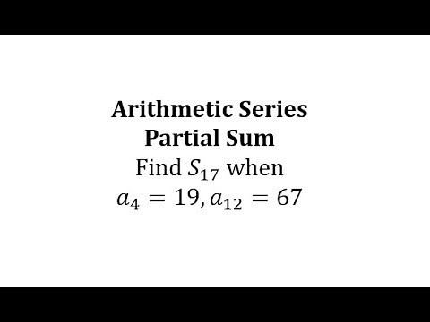 Sum of Arithmetic Sequence Given 4th and 12th Term