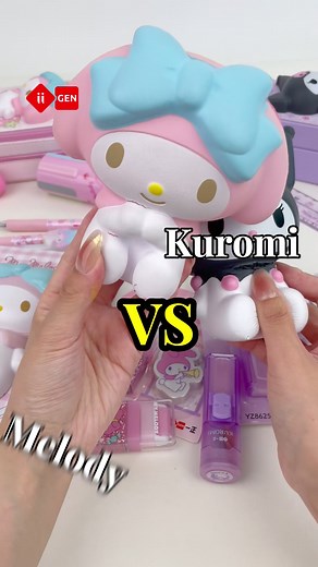 Kuromi vs Melody: Cute Stationery Battle