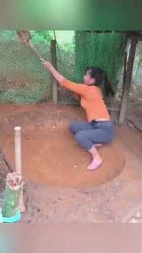 A mother survives against all odds 💪 #build #survival #bushcraft #dailylife #harvest