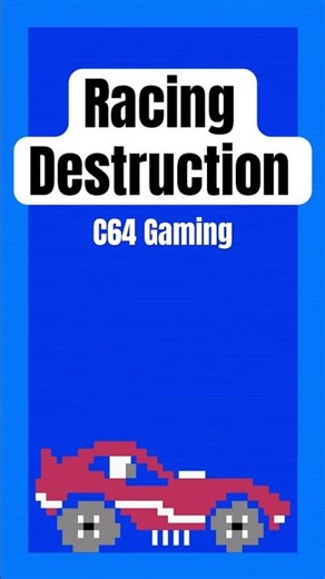 Racing Destruction #c64 #commodore64 #retrogaming #retrogameroom #retroracing #techretro