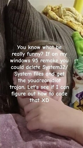 "we love deleting System32 files" we all say in unison. #coding #computer #windows95 #system32