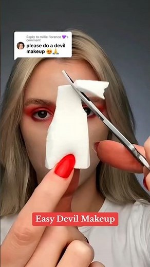 Viral Easy DIY Devil Makeup ✨ | Best Halloween Makeup Tutorial! 🎃👻