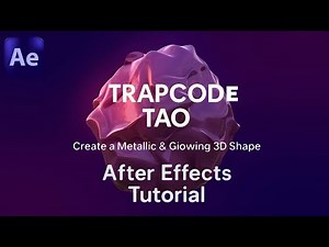 Create a Metallic & Glowing 3D Shape in After Effects | Trapcode TAO Tutorial"