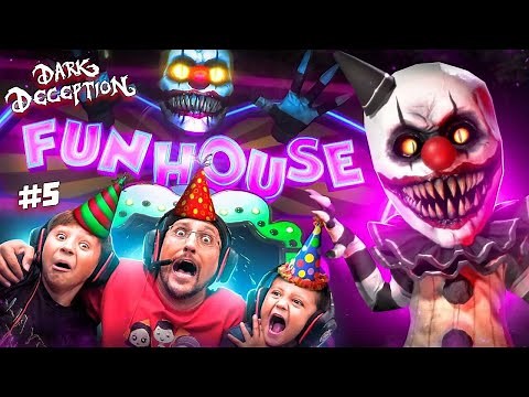 CLOWNS at my Birthday Party! Crazy Carnival or CarnEVIL?? (FGTEEV plays Dark Deception #5)