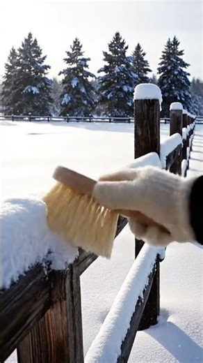 Peaceful Winter ASMR | Snow Sweeps & Wood Textures #asmr #winterasmr #snowasmr #relaxing