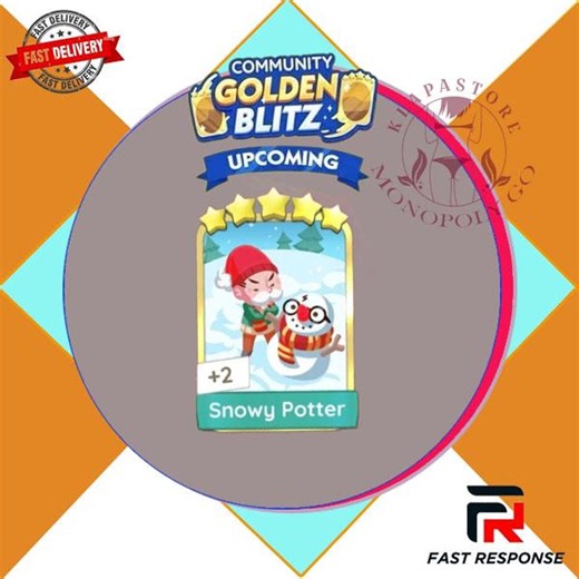 GOLDEN BLITZ Monopoly Go Snowy Pottern 5 Star Cheapest Fast Delivery - Etsy