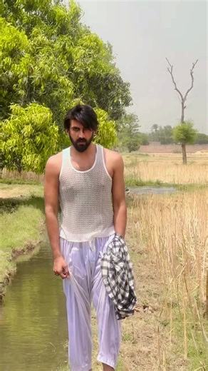 #foryoupage #fyp #coolboy🥶🥶 New HD 4k ultra Village boy hot man cool boy jim body bodybuilding smart hairy chest punjabi man Faysal faisal zia HDr natural beauty of village water bathing in tubewell Handsome hero ticktok trend summer season 🌊🥶😅