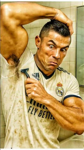 Mini Messi Accidentally Shaves His Beard... Ronaldo Helps him With A Magic Potion #ronaldo #messi