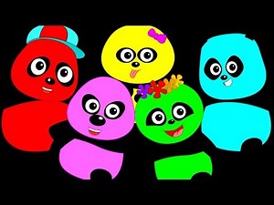 Five Little Pandas | Nursery Rhymes | Kids Songs | Baby Rhymes | Childrens Videos