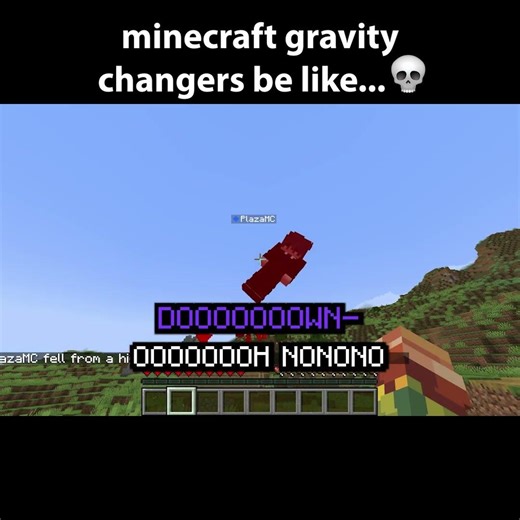 if minecraft servers had gravity
