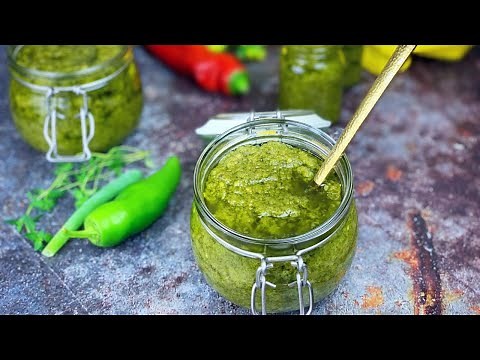 HOW TO: HOMEMADE GREEN CHILLI SAUCE | TASTY AND HOT GREEN CHILLI SAUCE | Debzies Delight