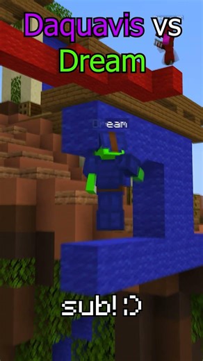 Dream vs Daquavis #shorts #minecraft #bedwars