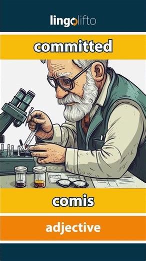 🇬🇧🇷🇴 committed - comis : learn English : să învățăm engleza : vocabulary builder