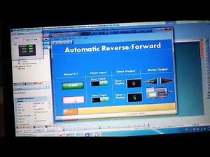 Mitsubishi FX3g plc and gs21 series hmi Reverse forward tutorial