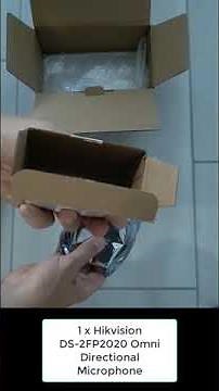 Hikvision DS 2FP2020 Microphone Unboxing