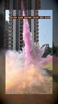 Frozen Chaos: Ultra Slow Motion Color Powder Blast 🎬🌈