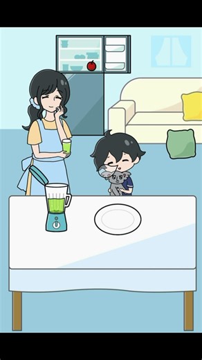 【ねむい子】バレずに野菜を食べさせて 😱 #shorts #ゲーム #スマホゲーム #ねむい子