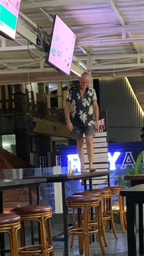 🎉🕺 When the boss drops a dance move on the table, you know it’s officially Friday vibes! 😂 Sun’s shining, drinks are pouring, and our crew is serving up more moves than a disco night. If you need a laugh, check out this epic table‑dance from our fearless leader—looks like the only thing getting lifted today are spirits (and maybe a few eyebrows 😜). Cheers to good times, good people, and a boss who’s got the best moves in the bar! 🍻✨ #FridayFeels #BarVibes #BossGotMoves | Bali Axe Throwing &