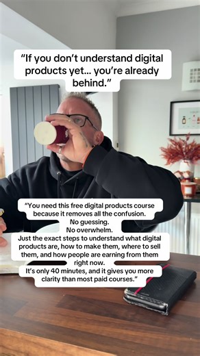 Comment FREE for the 40-minute course — learn digital products the simple way. If you’re trying to start online but everything feels confusing… THIS is the clarity you’ve been missing. My FREE 40-minute digital products course breaks down everything step-by-step: • what a digital product is • how to create your first one • where to sell it • how people make money with them • how YOU can start from zero No fluff. No £400 upsells. Just the roadmap I wish I had on day one. 👉 Comment FREE and I’ll 